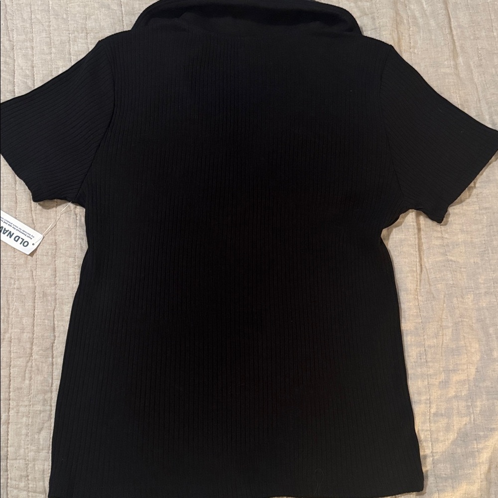 Old Navy Black Ribbed Top - Picture 5 of 5
